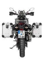 Zestaw: kufry boczne z anodowanego aluminium srebrne "And-S" Zega Evo + stelaże srebrne Touratech Yamaha Tenere 700 / World Raid (38+45L)