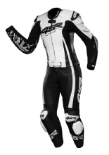 Kombinezon motocyklowy damski dwuczęściowy 4SR RR Power AR czarno-biały