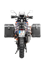 Zestaw: kufry boczne czarne "And-Black" Zega Pro + stelaże srebrne Touratech KTM Super Adventure 1290 S/R (21-) [poj.: 38+45l]