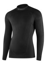 Koszulka termoaktywna z długim rękawem Brubeck Cooler na motocykl czarna
