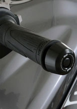 Koncówki kierownicy motocyklowej R&G Racing Triumph (wybrane modele) srebrno-czarne