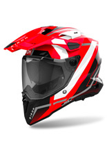 Kask integralny Airoh Commander II Mavick czerwono-biało-czarny