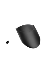 Przedłużenie błotnika motocyklowego przedniego PUIG BMW R Ninet Urban G/ S (17-23) czarne, matowe