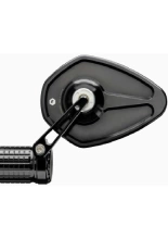 Lusterko motocyklowe uniwersalne Motogadget Mo.view Sport aluminiowe, czarne [długość ramienia: 72 mm]