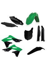 Pełny zestaw plastików Acerbis Kawasaki KX 250 F [13-16] zielono-czarny
