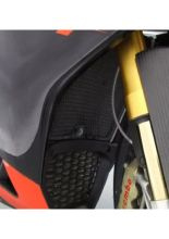Osłona chłodnicy R&G aluminiowa do Aprilia RSV 4/ R (09-14) czarna