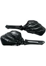 Lusterka motocyklowe Kuryakyn Skeleton Hand Harley Davidson (wybrane modele) aluminiowe czarne