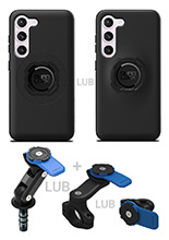 Zestaw na motocykl: etui na telefon Samsung Galaxy S23 oraz mocowanie Quad Lock