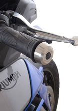 Koncówki kierownicy motocyklowej R&G Triumph (wybrane modele) srebrne