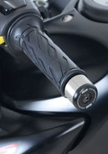 Koncówki kierownicy motocyklowej R&G Racing Suzuki GSX-R125 (17-) srebrno-czarne