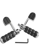 Podnóżki z oparciem na pięty Large ISO Kuryakyn do Harley Davidson chromowane