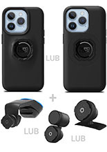 Zestaw do samochodu: etui na telefon iPhone 14 Pro + mocowanie Quad Lock