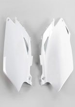 Osłony boczne tylne UFO do Hondy CRF 250R (10), CRF 450R (09-10) białe