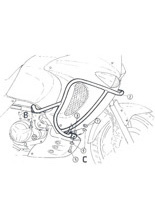 Crashbary górne czarne Hepco&Becker do Honda XL 1000 V Varadero [99-02]