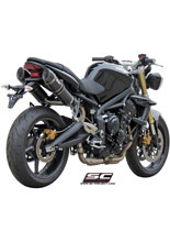 Podwójny tłumik SC-Project GP-Tech Carbon do Triumph Street Triple 675 / R (07-12)