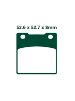 Klocki hamulcowe EBC FA161 52.6 x 52.7 x 8mm NA TYŁ