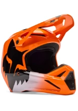 Kask enduro dziecięcy Fox V1 Shield czarno-pomarańczowy