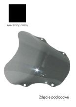 Szyba motocyklowa MRA Oryginalny kształt "O" Suzuki XF 650 Freewind (97-99) czarna
