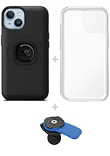 Zestaw: etui MAG na telefon iPhone 14 (magnetyczne), wodoodporny pokrowiec MAG oraz uchwyt kulowy Quad Lock