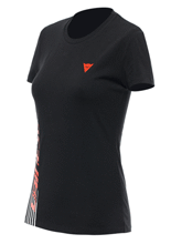Koszulka damska Dainese Logo czarno-czerwona