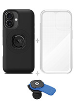 Zestaw: etui MAG na telefon iPhone 16 (magnetyczne), wodoodporny pokrowiec MAG oraz uchwyt kulowy Quad Lock