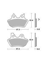KLOCKI HAMULCOWE SBS 826 H.HS