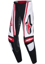 Spodnie cross Alpinestars MX Techstar Nomur biało-czarno-czerwone
