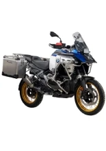 Zestaw: kufry boczne aluminiowe srebrne Zega Pro + stelaże srebrne Touratech BMW R 1300 GS Adventure (24-) [poj.: 45+45l]