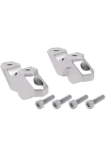 Podwyższenie kierownicy Hepco&Becker BMW F 800 GS (24-) (30 mm w górę, 22 mm w tył) srebrne