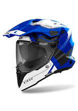 Kask integralny Airoh Commander II Reveal biało-niebiesko-czarny
