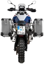 Zestaw: kufry boczne aluminiowe srebrne Zega Pro + stelaże srebrne Touratech BMW F 900 GS (24-) [poj.: 31+38l]