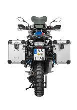 Zestaw: kufry boczne z anodowanego aluminium srebrne Zega Evo X + stelaże czarne Touratech BMW R1250GS/Adventure/ R1200GS (13-)/ R1200GS Adventure (14-) (2 x 45L)