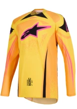 Bluza cross Alpinestars MX Techstar Nomur pomarańczowo-żółto-różowa