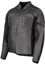 Kurtka motocyklowa skórzana Icon Contra3 Rizz Rizz czarna