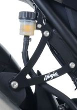 Mocowanie wydechu z zaślepką podnóżka R&G czarne Honda CBR 500 R (13-15)/ CB 500 F (13-15)/ CB 500 X (13-16)