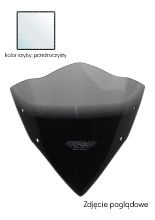 Szyba motocyklowa MRA oryginalny kształt "O" Kawasaki Z 750 R (11-) przeźroczysta