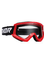 Gogle motocyklowe Thor Combat Racer czerwono-czarne