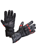 Rękawice motocyklowe Modeka Valyant Pro czarno-czerwone