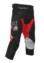 Spodnie cross dziecięce Thor Launchmode Futura czarno-czerwone
