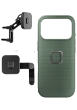 Zestaw na motocykl: etui Peak Design Mobile Everyday Fabric do smartfona Iphone 17 Pro z mocowaniem motocykla