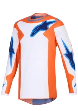 Bluza cross Alpinestars MX Fluid Grid biało-pomarańczowo-niebieska