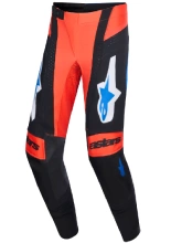 Spodnie cross Alpinestars MX Techstar Knif pomarańczowo-czarno-niebieskie