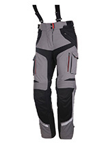 Spodnie motocyklowe damskie tekstylne Modeka Panamericana szaro-czarne