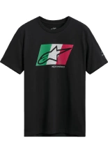 Koszulka z krótkim rękawem Alpinestars Global CSF czarno-czerwono-zielona