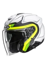 Kask otwarty HJC F31 Bask biało-żółty