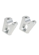 Podwyższenie kierownicy Hepco&Becker BMW K 1600 B/GT/GTL/Grand America (17-) [30 mm w górę, 25 mm w tył] srebrne