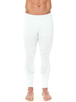 Legginsy męskie BRUBECK Motorcycle cooler białe