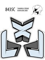 Tankpad PUIG Extreme do Kawasaki Z800 13-16 trzyczęściowy