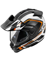 Kask adventure Arai Tour-X5 Frost Gun Metallic czarno-biało-pomarańczowy