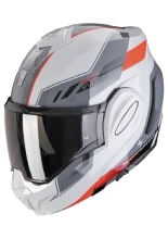 Kask szczękowy Scorpion Exo-Tech Evo Socius szaro-czerwony